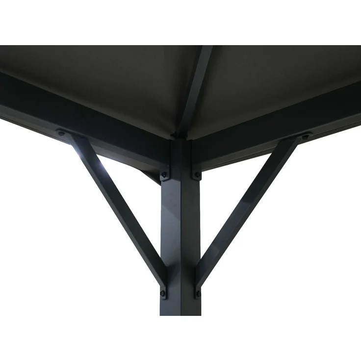 Gardissimo CANOPY Anbau Pavillon Terrassenüberdachung Abdach 3x2m – Bild 8