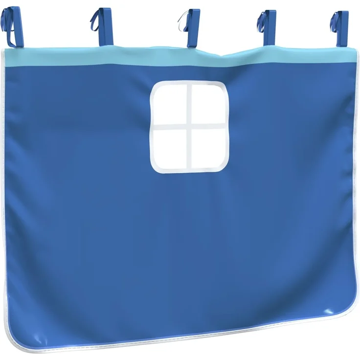 vidaXL Vorhänge für Hochbett mit Turm Blau Polyester 835923 – Bild 7