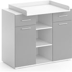 Wickelkommode Leonie Grau 113 x 109 cm Vicco