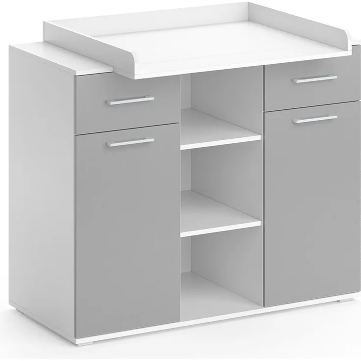 Wickelkommode Leonie Grau 113 x 109 cm Vicco