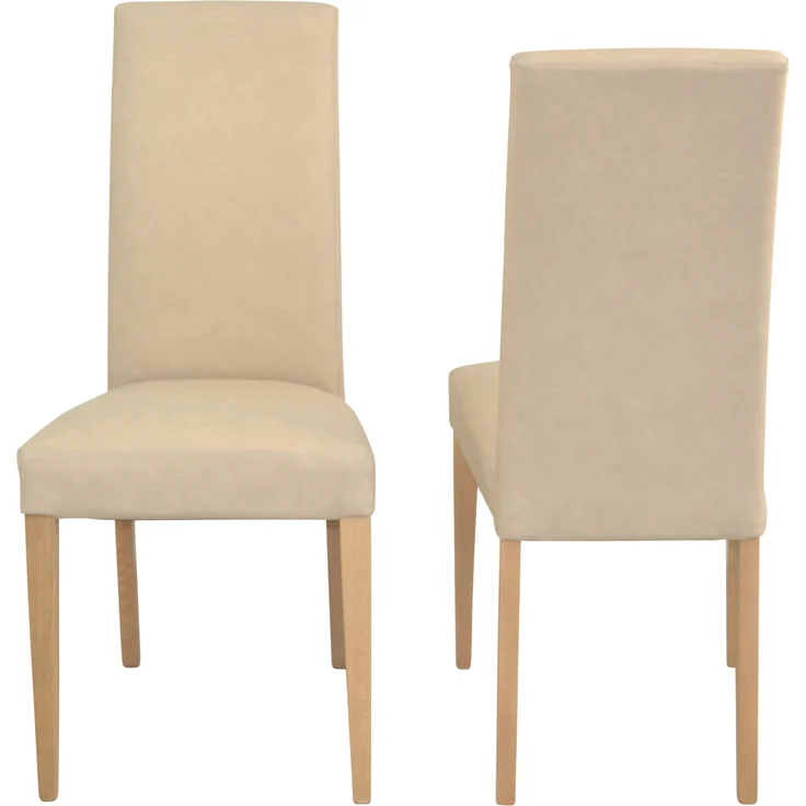 Moderne Eckbankgruppe in Eichedekor, Schenkel 150 x 182 cm, Auszugstisch, Kunstleder beige – Bild 5