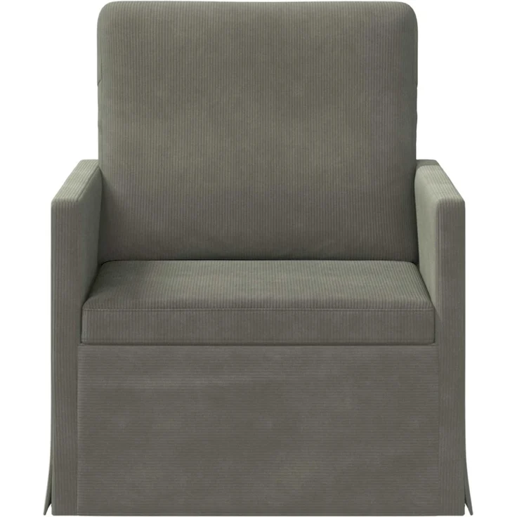vidaXL Einzelsofa Hellgrau 70 x 81 x 82 cm Cordstoff 42041034 – Bild 2