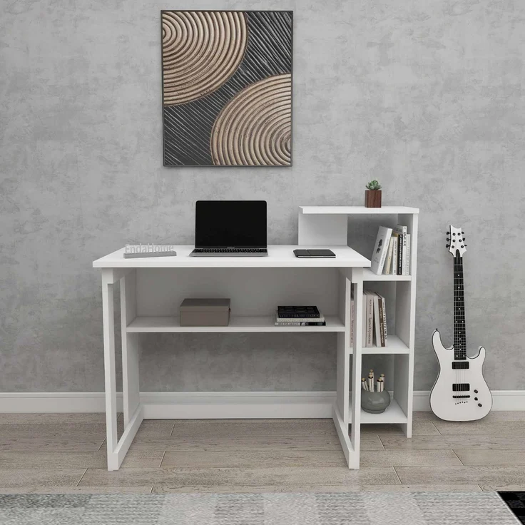 Skye Decor 'Saye - White' Schreibtisch, Weiß, 106 x 92,5 x 50 cm – Bild 5