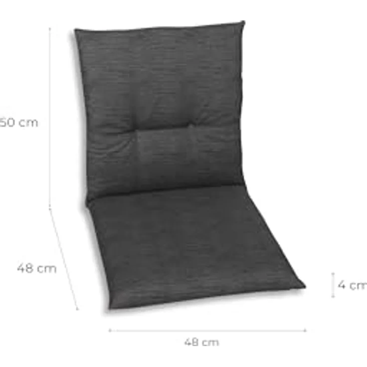 GO-DE Sitzauflage, (Spar-Set, 2 St), Maße ca.: 48 cm x 98 cm x 5 cm – Bild 3