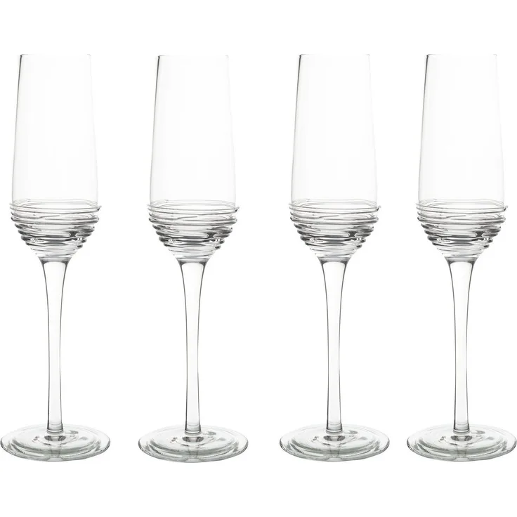 Mikasa Ciara Set mit 4 Champagnerflöten, 230 ml (7 fl oz)