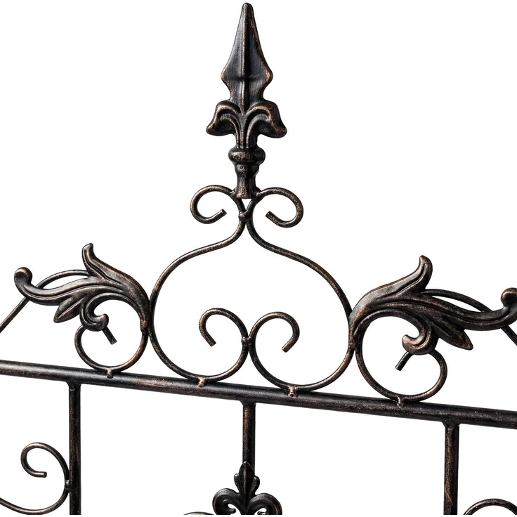Rankgitter INES 2er Set - 51 x 3 x 124 cm, Metall, Bronze | Rankhilfe Kletterpflanzen Gartendekoration – Bild 7