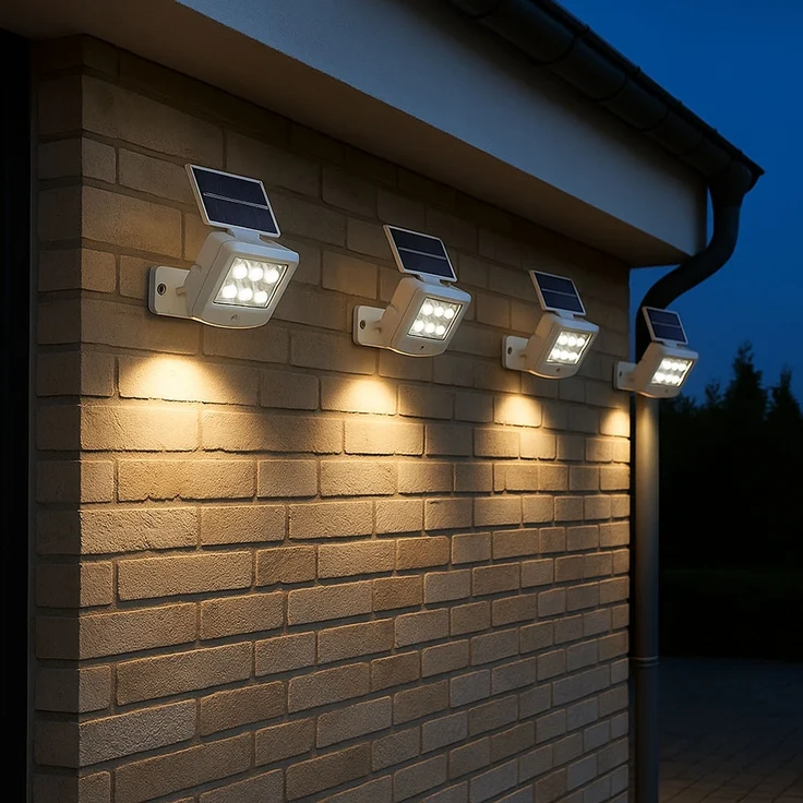 LED Solarleuchte, weiß, Bewegungsmelder, L 12,8 cm – Bild 6