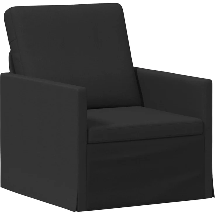 vidaXL Sofa-Set 2 pcs Schwarz Stoff 3433136 – Bild 3