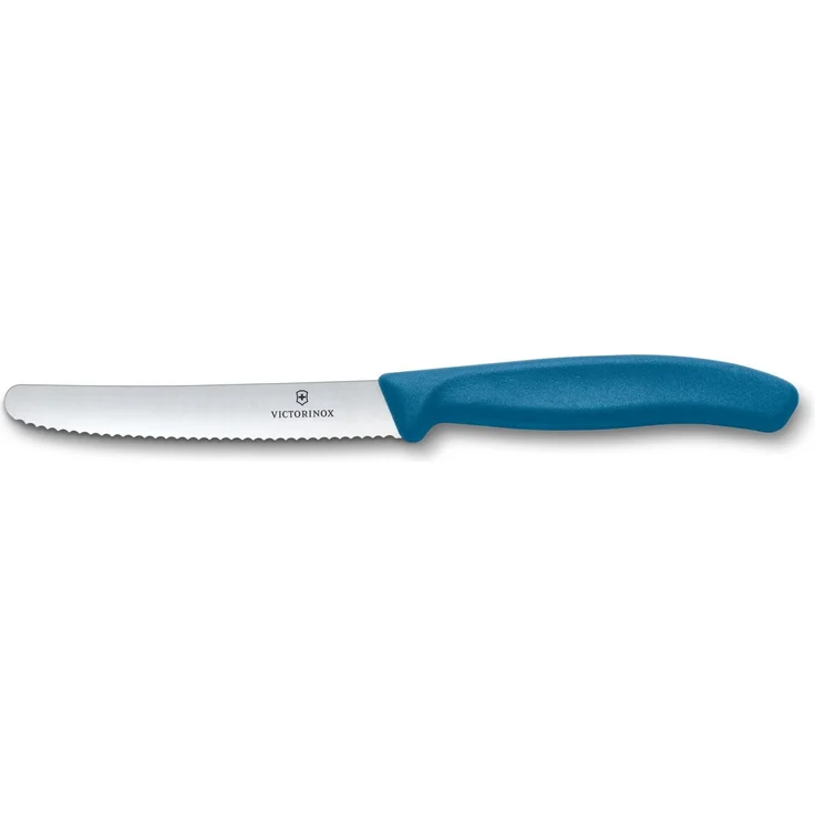 Victorinox Swiss Classic, Frühstücksmesser, Brötchenmesser Set 6teilig, Scharfe Klinge, Wellenschliff, 11 cm, Rostfreier Stahl, Farbig – Bild 5
