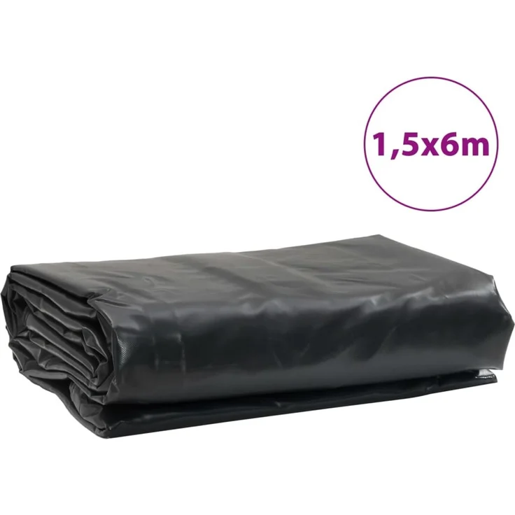 vidaXL Abdeckplane Anthrazit 1,5x6 m 650 g/m² 156092 – Bild 9