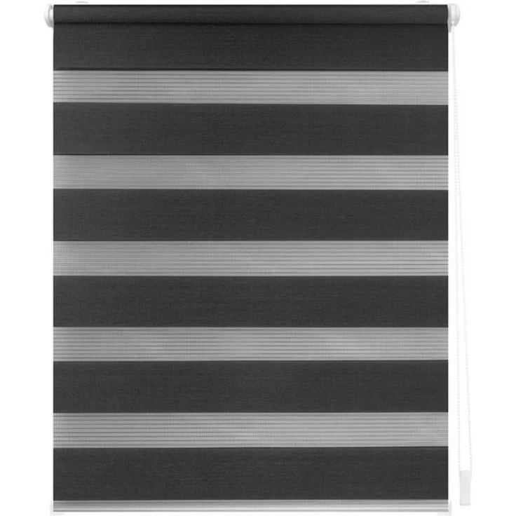 Lichtblick Sonnenschutzsysteme GmbH Doppelrollo Kopenhagen 50 cm x 150 cm (BxL) Anthrazit modernes Duo Rollo; Klemm- und schraubbar; Lichtdurchlässig und blickdicht – Bild 4
