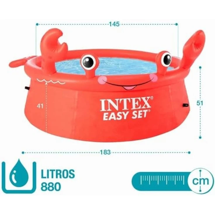 INTEX Happy Crab Aufblasbarer Pool Easy Set 183x51 cm – Bild 4