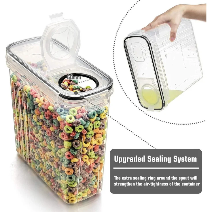 Wildone 6er Müsli-Behälter Set 384 ml luftdichte Frischhaltedosen BPA-frei – Bild 3