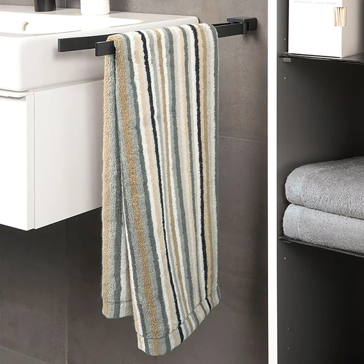 CAWÖ Duschtuch - C Life Style Stripes, Walkfrottier Beige 70x140cm – Bild 4