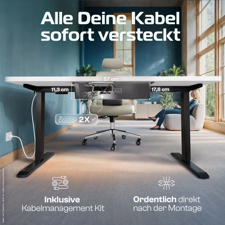 ProDesk Schwarz/Weiß (140x70 cm) – Bild 4