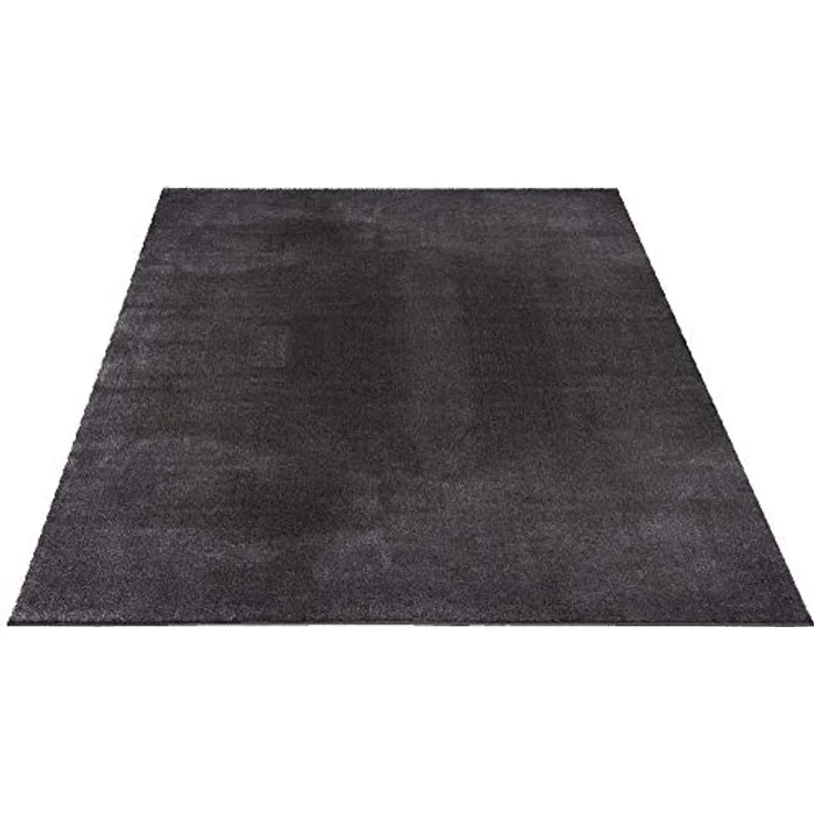 Mia's Teppiche Olivia Wohnzimmer/Schlafzimmer Teppich - waschbar - 80x150 cm, Dunkelgrau – Bild 3