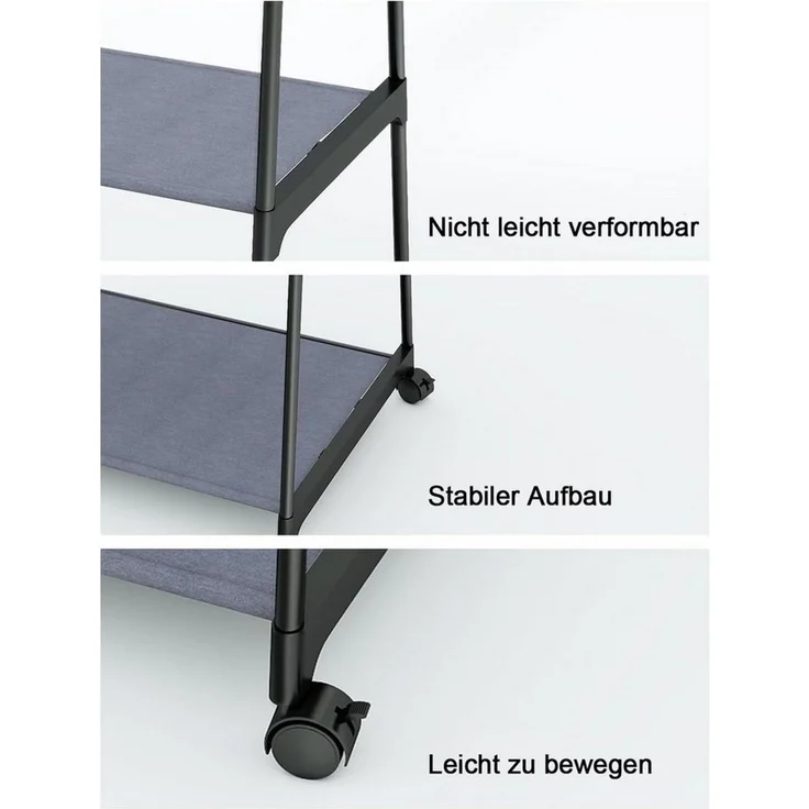 Youyijia Garderobe Kleiderständer kleiderstange 160 * 55 * 42CM Garderobe – Bild 3