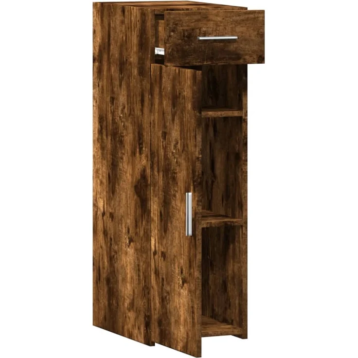 vidaXL Sideboard Räuchereiche 30x42,5x93 cm Holzwerkstoff 846275 – Bild 9