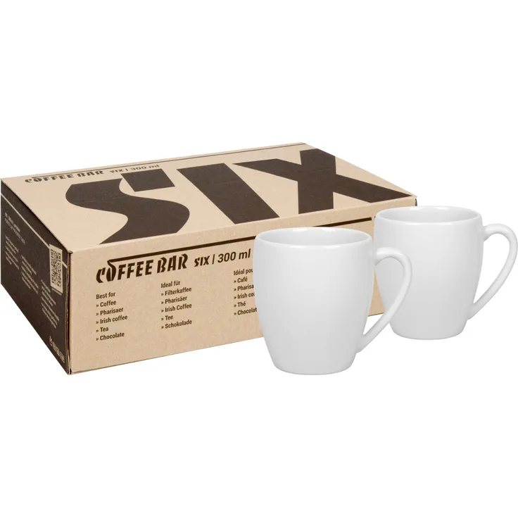 KÖNITZ 2er Set Coffee Bar SIX Kaffeebecher 300 ml im Geschenkkarton