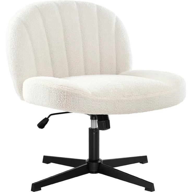 Intimate WM Heart Bürostuhl ohne Armlehne, Ergonomischer Drehstuhl mit Rollen, Höhenverstellbarer Schreibtischstuhl mit Mittlerer Rückenlehne – Bild 1