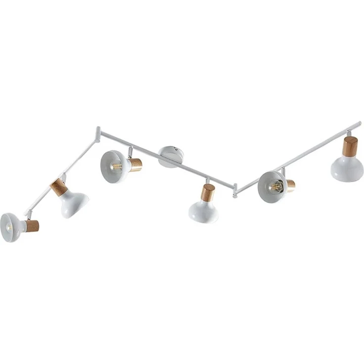 Lindby Deckenstrahler Fridolin, Metall, Weiß IP20, 6 x 40 W – Bild 1