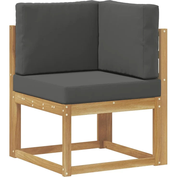 vidaXL Outdoor-Sofagarnitur 6 Stk. Weiß und Anthrazit Polyester 3387886 – Bild 4