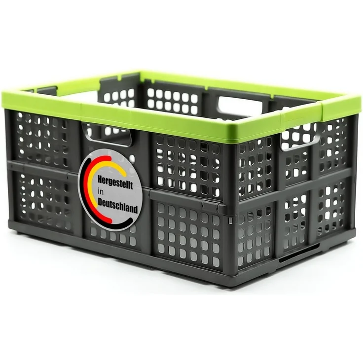 BigDean Klappbox faltbar extra groß & extrem stabil – Klappkorb ideal für Einkäufe und Transport – Einkaufskorb faltbar Made in Germany Klappbox – Bild 5