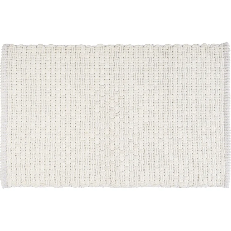 WENKO ECOLI Badteppich 50x80 cm, Weiß – Bild 1