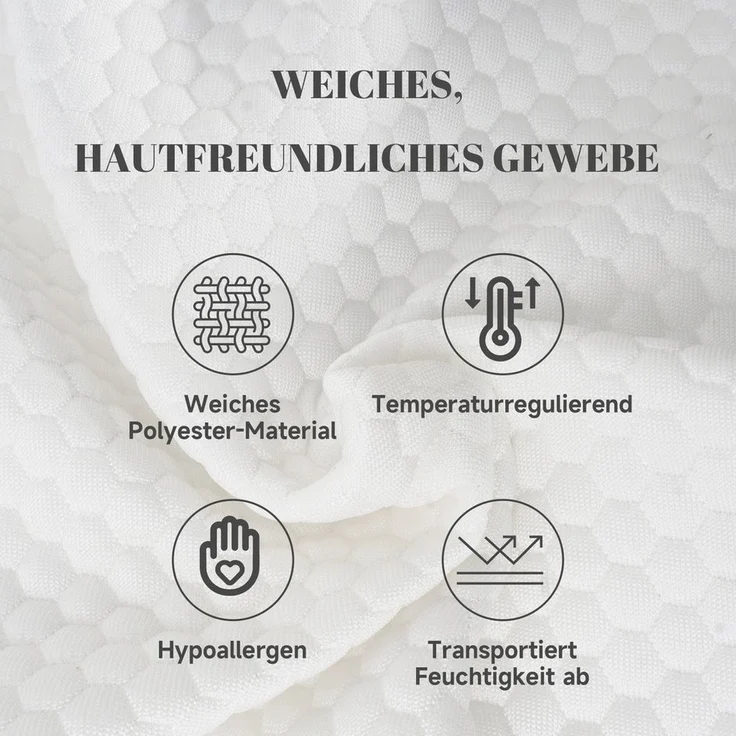 Esun Kissenbezug Kissenbezug für IDEA Nackenkissen Kissen mit Kühl- und Wärmeeffekt, Kopfkissenbezüge nur für IDEA-Kissen – Bild 3