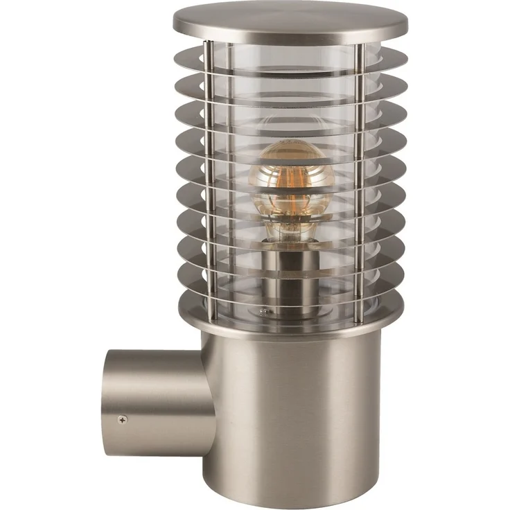 Heitronic 37401 Wandleuchte Kreta Edelstahl E27 ohne Lichtquelle – Bild 1