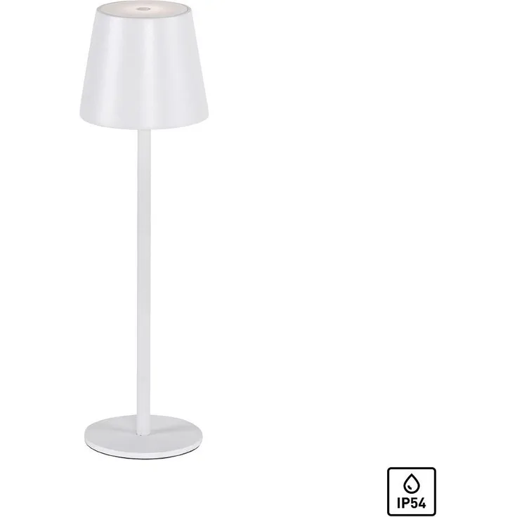 Just Light 19250-16 LED Akku Tischleuchte EURIA weiß IP54