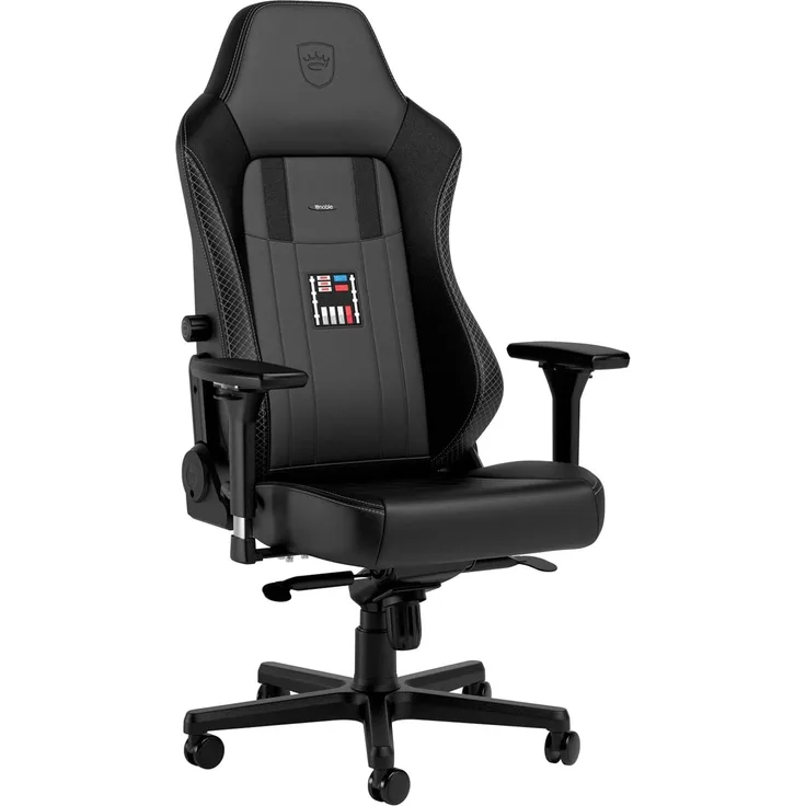 noblechairs Hero Komfortable und Langlebige Gaming Stuhl, Perfekt Optimierte Ergonomie des Stuhls Sorgt für Hohen Sitzkomfort, Belastbarkeit 150 kg, Darth Vader Edition