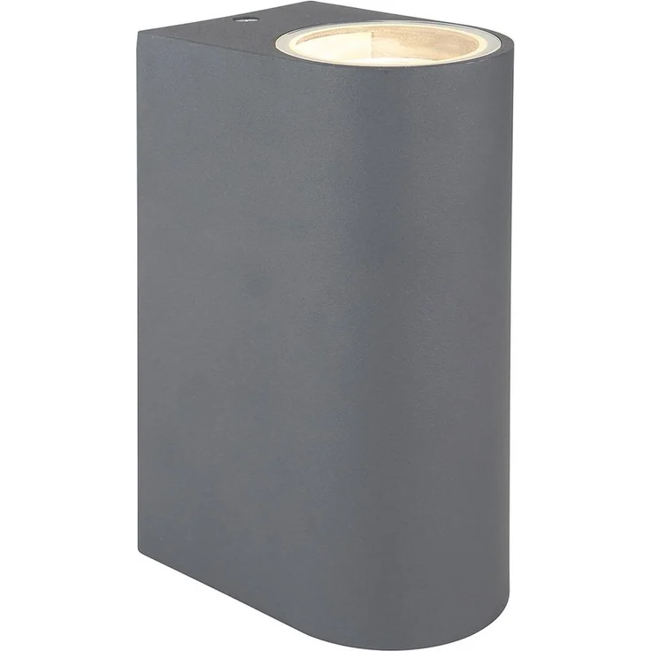 Wandlampe, Up & Down, 2 flammig, anthrazit, IP44, H 15cm – Bild 4