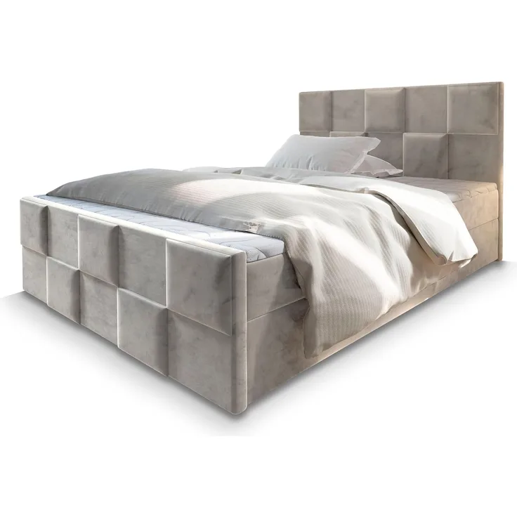 Masseno Boxbett MONA 160x200 cm mit Bonell Matratze und Topper