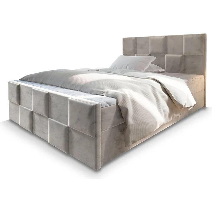 Masseno Boxbett MONA 160x200 cm mit Bonell Matratze und Topper