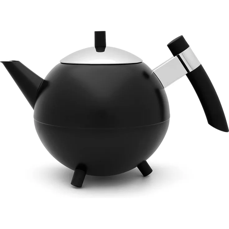 Bredemeijer Duet Meteor Einzelne Teekanne 1200 ml Schwarz Edelstahl 158 mm 274 mm