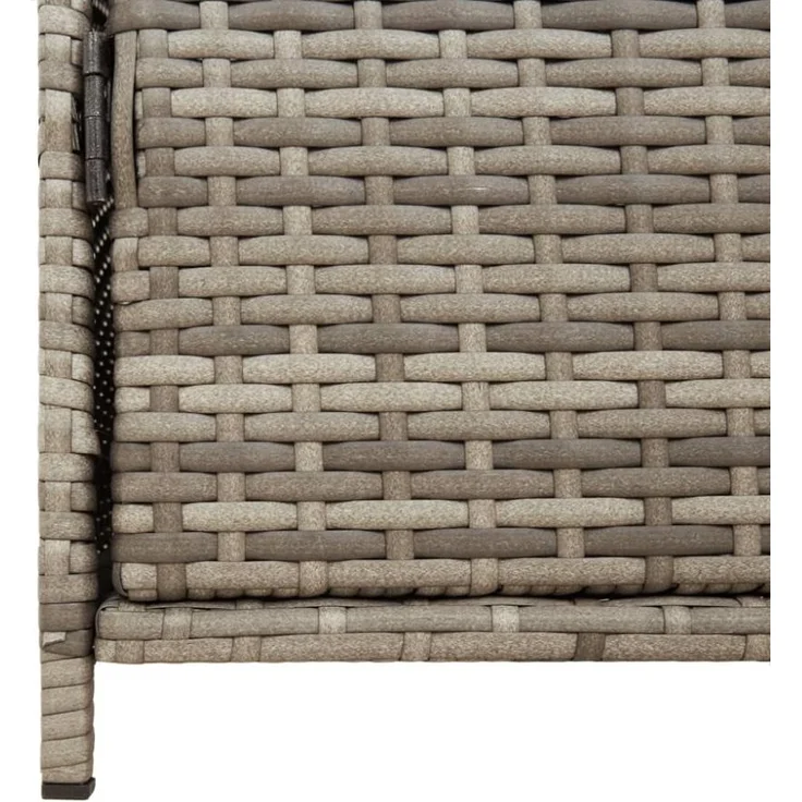 vidaXL Gartenschrank Grau 83x45x76 cm Poly Rattan 365545 – Bild 12