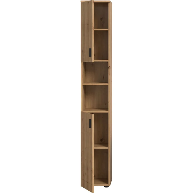 Badschrank B/H/T: 30x192x30 cm in Artisan Oak Nachbildung und -- – Bild 3
