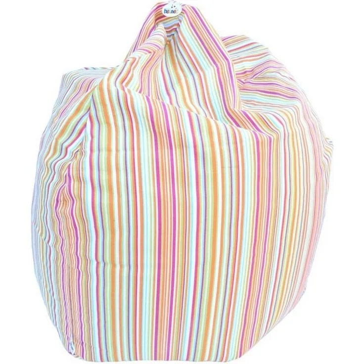 Sitzsack Sitzkissen Bodenkissen Sessel Indoor Kissen Ø60x70 cm Streifen 3
