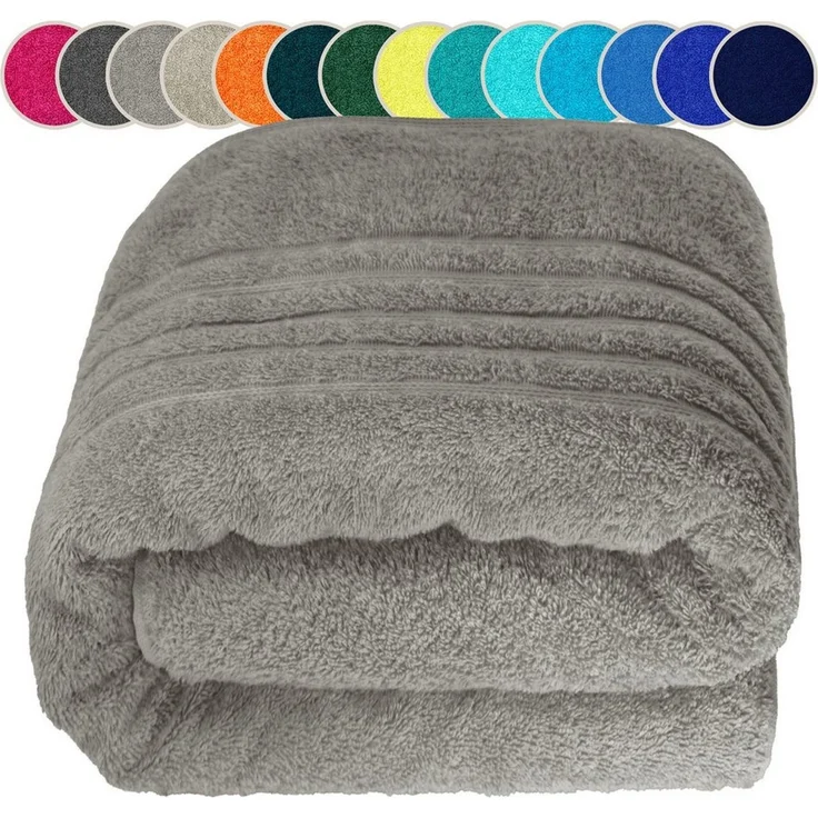Lashuma Saunatuch XXL Handtuch London, Frottee (1-St), großes Badetuch Damen & Badehandtuch Herren 80x200 - Saunahandtuch – Bild 1