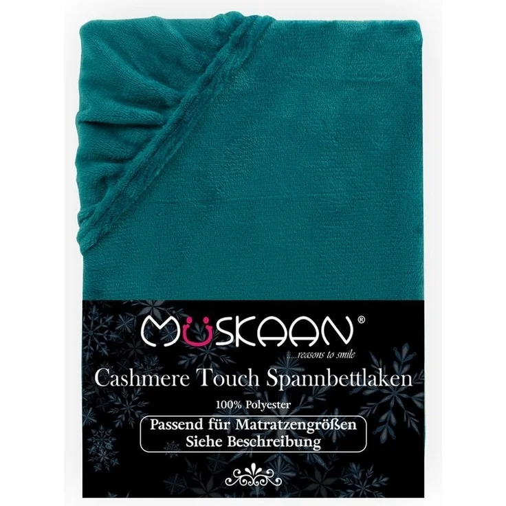 Müskaan Spannbettlaken Spannbetttuch Cashmere Touch Bettlaken Flausch Warm, Nicki, Gummizug: Rundumgummizug, Matratzen Bezug bis 22cm Matratzenhöhe Kuschelig Flauschig – Bild 5