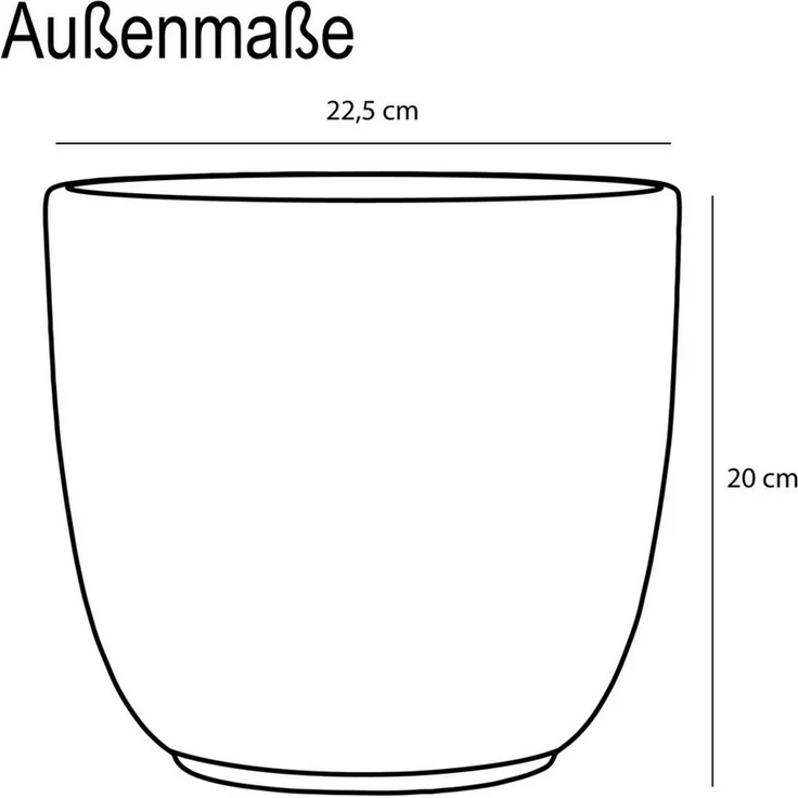 Annastore Übertopf Blumenübertopf - Keramik Übertopf - Blumentopf - Pflanztopf, In verschiedenen Größen und Farben – Bild 2