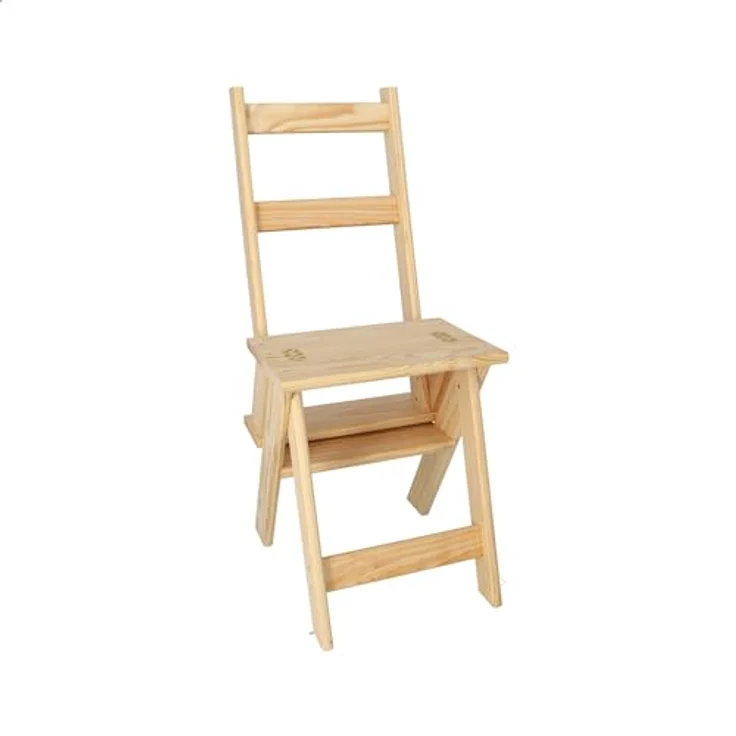 Aranaz 11001 Treppenstuhl, Kiefernholz, 39 x 53 x 91 cm – Bild 4
