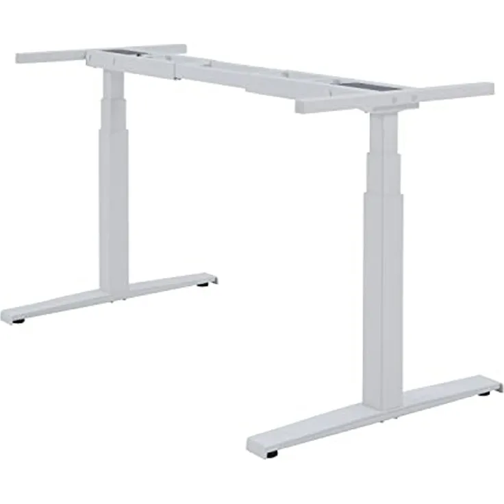 boho office® Basic Line - ultraschneller 80 mm/sek. elektrisch stufenlos höhenverstellbarer Schreibtisch in Weiß mit Memoryfunktion, Touchscreen und fortschrittlichem Kollisionsschutz