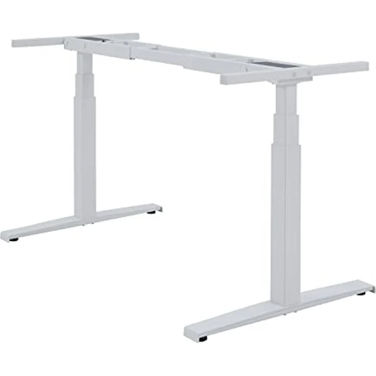 boho office® Basic Line - ultraschneller 80 mm/sek. elektrisch stufenlos höhenverstellbarer Schreibtisch in Weiß mit Memoryfunktion, Touchscreen und fortschrittlichem Kollisionsschutz – Bild 1