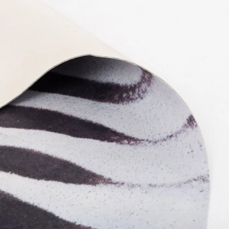 Pergamon Designteppich Kunstfaser Teppich Zebra, Rechteckig, Höhe: 7 mm – Bild 4