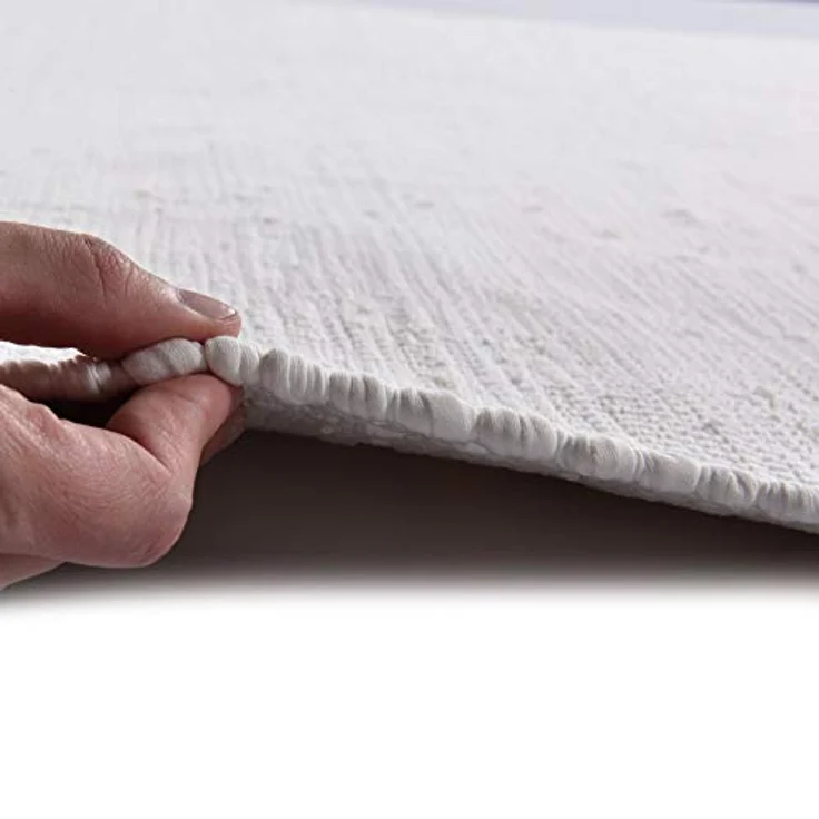 THEKO Teppich Happy Cotton, rechteckig, Höhe: 5 mm, Handweb Teppich, Flachgewebe, reine Baumwolle, handgewebt, mit Fransen – Bild 5