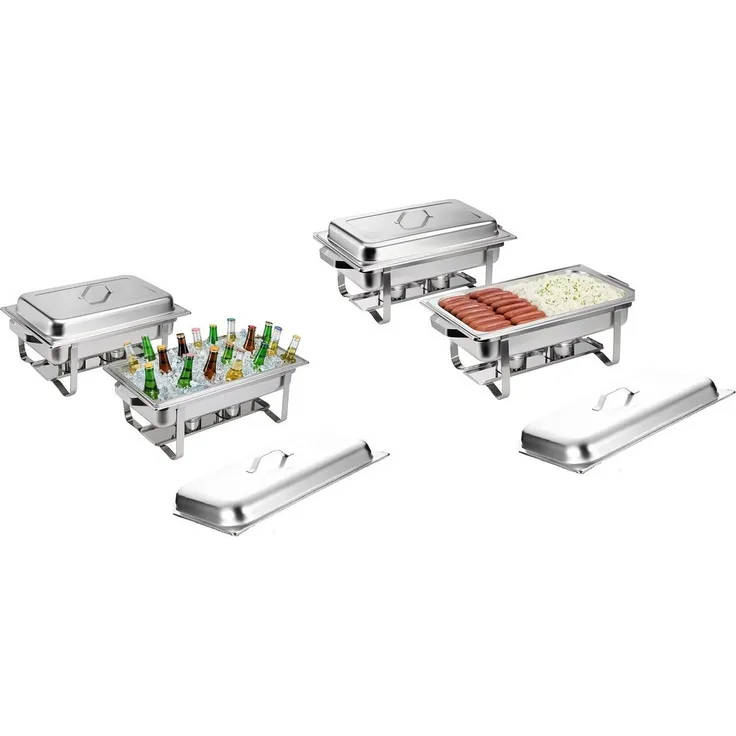2 x Warmhaltebehälter Speisenwärmer Wärmebehälter Buffetwärmer Catering CHAF01