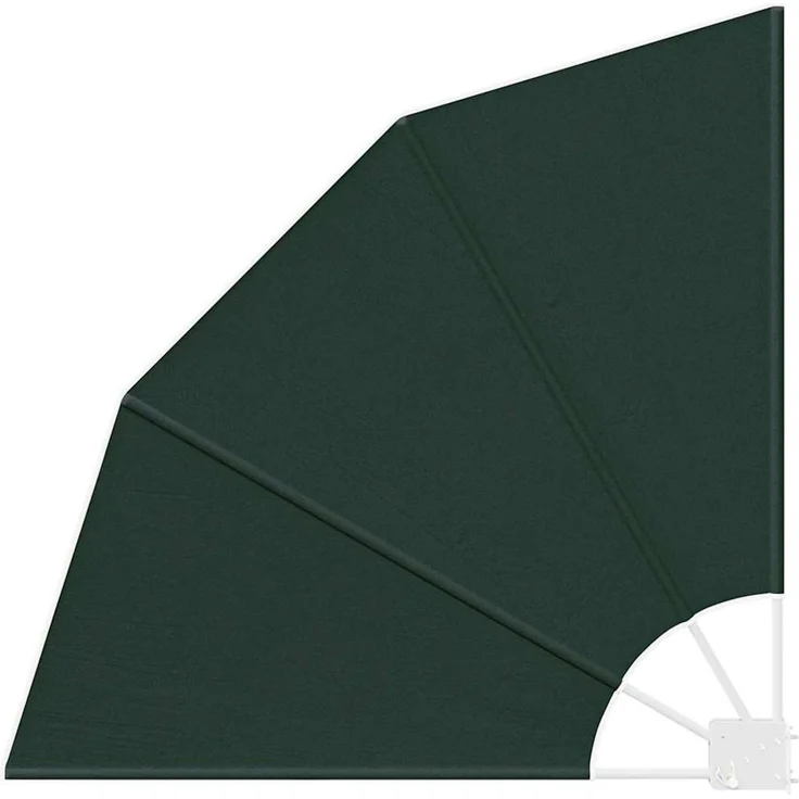 vidaXL Balkon Sichtschutz 115 x 115 cm Polyester Dunkelgrün 42000910 – Bild 2
