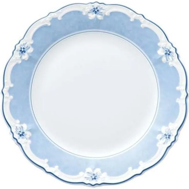 Hutschenreuther Baronesse Frühstücksteller mit Fahne, Estelle Blue, Porzellan, 20 cm, 10020